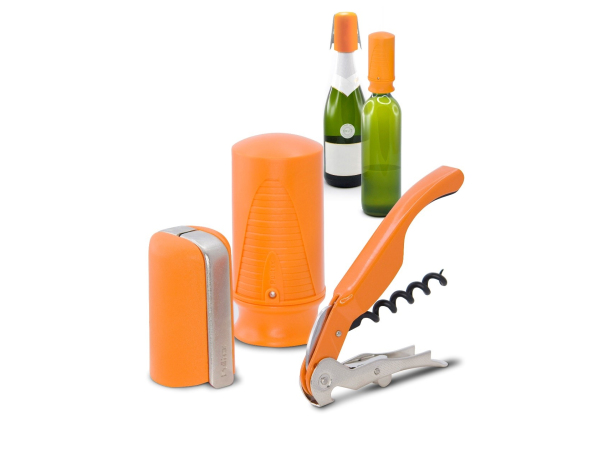 Accesorios para vino Wine & Champ Starter 3-Set orange