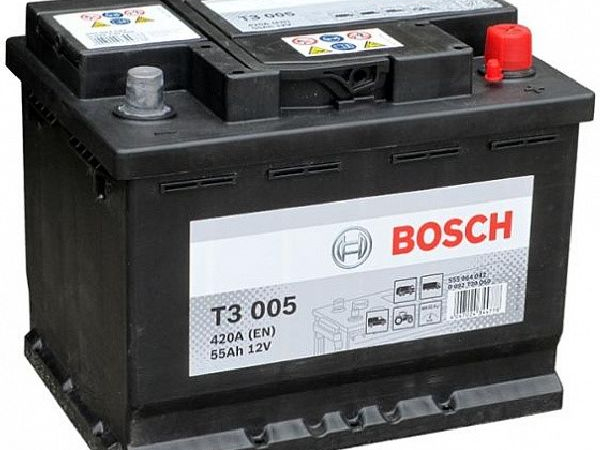Starter battery Bosch 12V/55Ah/420A LxWxH 246x175x190mm/S: 0