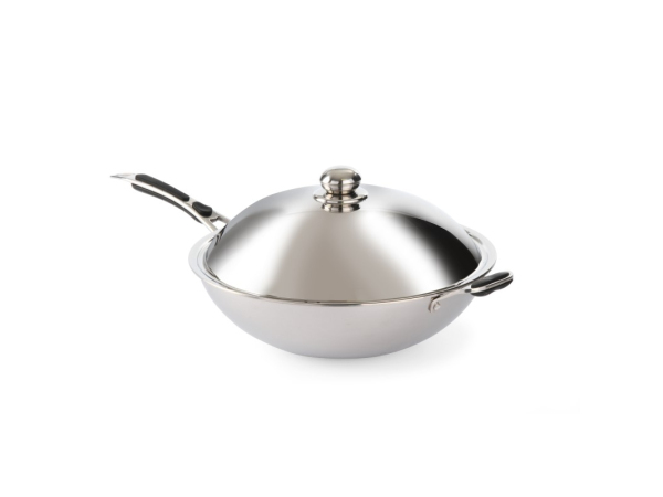Stainless steel kitchen pan