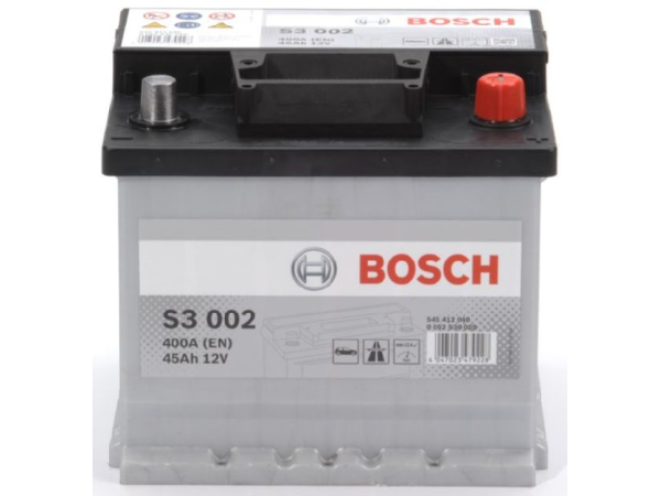 Starter battery Bosch 12V/45Ah/400A LxWxH 207x175x190mm/S:0