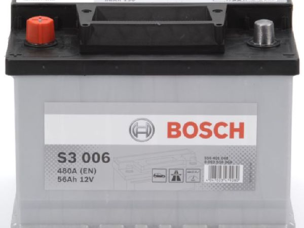 Starter battery Bosch 12V/56Ah/480A LxWxH 242x175x190mm/S:1
