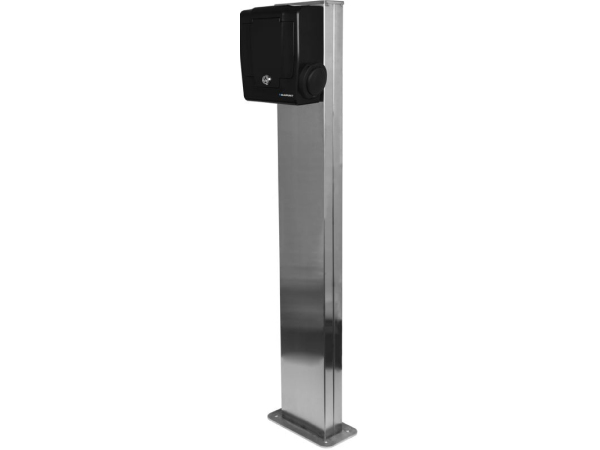 Charging station stand stainless steel/120 x 21 cm