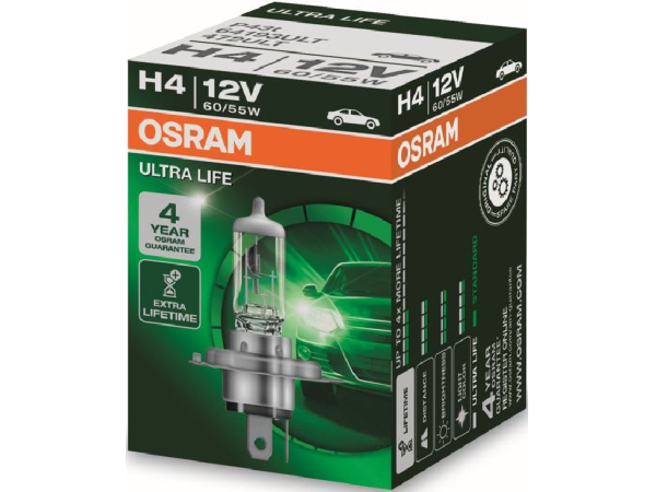 Bulb H4 ULTRA LIFE 12V 60/55W P43t