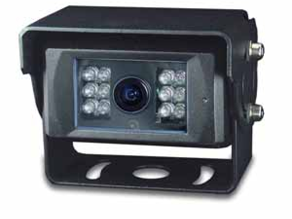  1/3 CCD Farb-Kamera 12V 120° schwarz beheizt mit Audio & IR