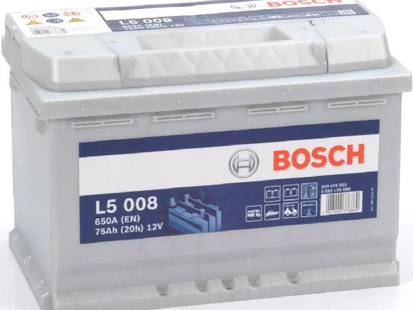 Supply battery Bosch12V/75Ah/650A LxWxH 278x175x190mm/S: 0