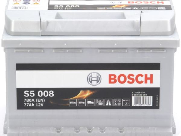Starter battery Bosch 12V/77Ah/780A LxWxH 278x175x190mm/S: 0