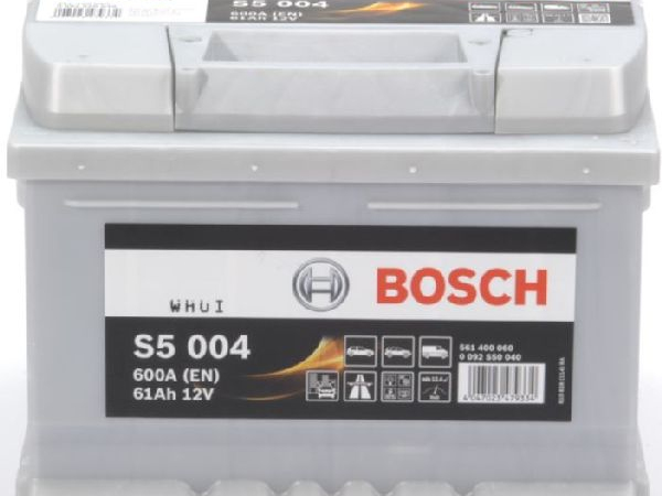 Starter battery Bosch 12V/61Ah/600A LxWxH 242x175x175mm/S: 0