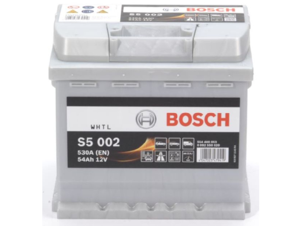 Starter battery Bosch 12V/54Ah/530A LxWxH 207x175x190mm/S: 0