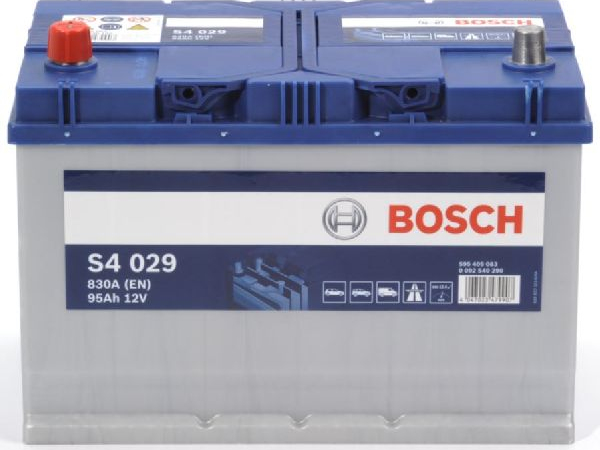 Starter battery Bosch 12V/95Ah/830A LxWxH 306x173x225mm/S: 1