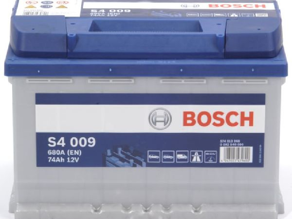 Starter battery Bosch 12V/74Ah/680A LxWxH 278x175x190mm/S: 1