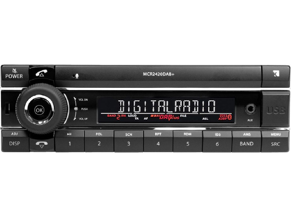 MCR-2420DAB+ Tuner Fixed Front 24V - FM/RDS/USB/AUX/MP3/BT/DAB+