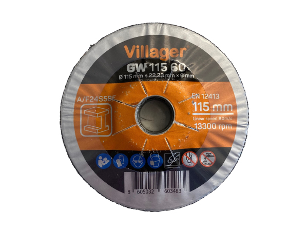 Villager Grinding disc 115x6x22.23 mm, 5 Stk. Schleifscheibe