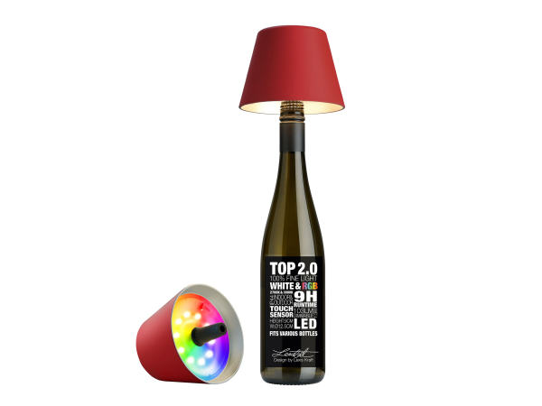 Sompex Top Lampe 2.0 rot Tischlampe