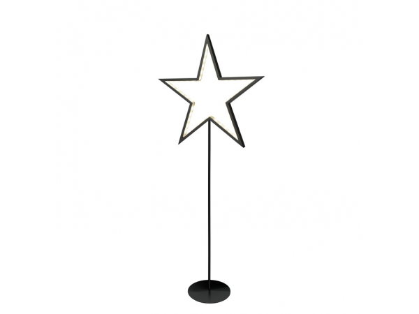 Bodenleuchte LED Stern LUCY schwarz 100cm