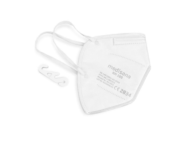 Respiratory protection masks RM100 packaging with 10 pieces.