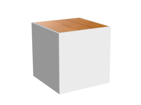 Mesa de exterior madera color blanco Bora