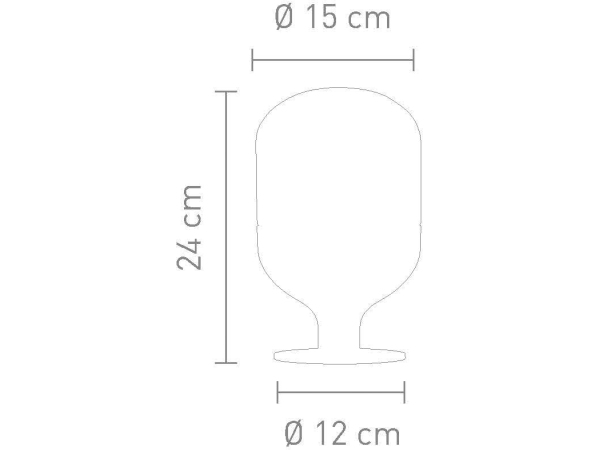 Lámpara de mesa DOME 24cm
