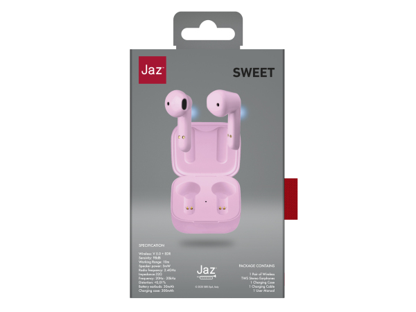 SB Sweet – Twin-Kopfhörer True Wireless Stereo pink TEJZEARTWSHIHATBTP