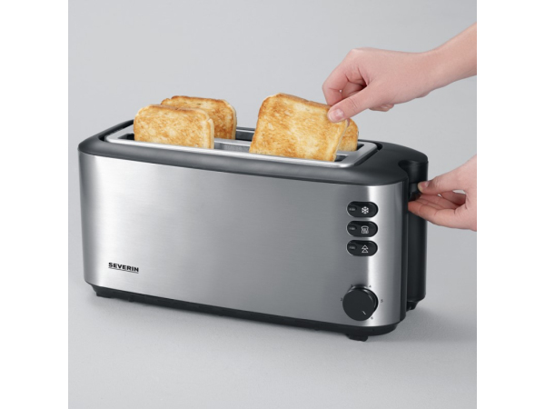 Toaster 2 Scheiben AT2509 schwarz/edelstahl