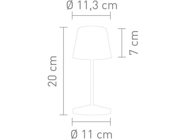 Lámpara de mesa SEOUL 2.0, blanca