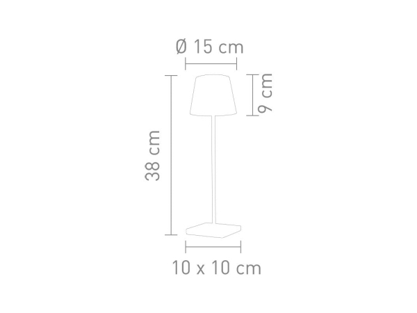 Lámpara de mesa TROLL 2.0 rosa, 38cm